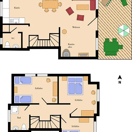 Doppelhaushaelfte-kornblume Presen